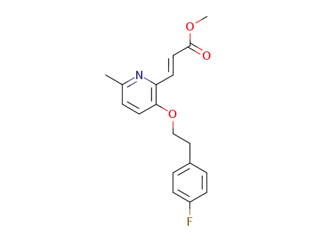 (E)-3-{3-[2-(4-Fluoro-phenyl)-ethoxy]-6-methyl-pyridin-2-yl}-acrylic acid methyl ester