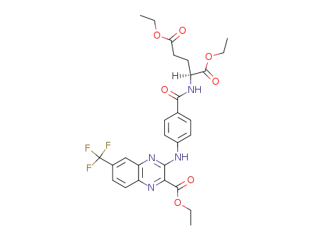 Glutamic acid,
N-[4-[[3-(ethoxycarbonyl)-7-(trifluoromethyl)-2-quinoxalinyl]amino]benzo
yl]-, diethyl ester