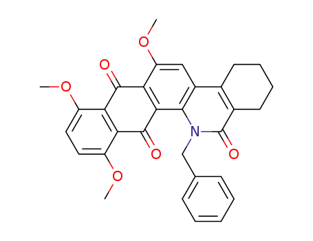 13-Benzyl-6,8,11-trimethoxy-1,3,4,13-tetrahydro-2H-13-aza-benzo[b]chrysene-7,12,14-trione