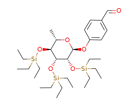 4-(2,3,4-tris-O-triethylsilyl-α-L-rhamnosyloxy)benzaldehyde