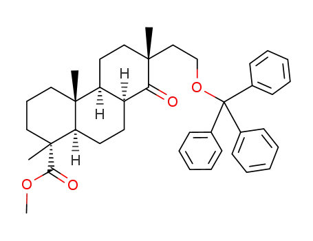 methyl 14-oxo-16-triphenylmethoxy-8α-isopimarate
