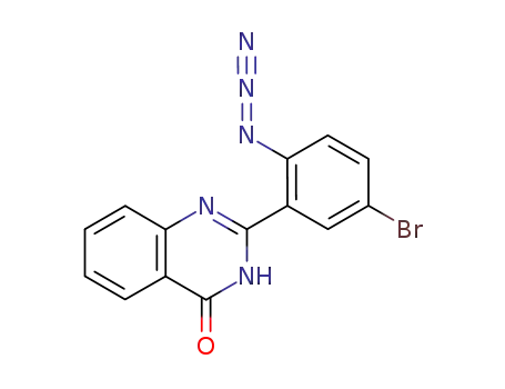 Molecular Structure of 112253-86-8 (4(1H)-Quinazolinone, 2-(2-azido-5-bromophenyl)-)