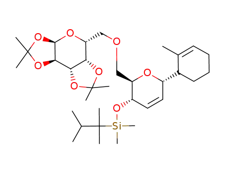 Dimethyl-[(2R,3S,6S)-6-(2-methyl-cyclohex-2-enyl)-2-((3aR,5R,5aS,8aS,8bR)-2,2,7,7-tetramethyl-tetrahydro-bis[1,3]dioxolo[4,5-b;4',5'-d]pyran-5-ylmethoxymethyl)-3,6-dihydro-2H-pyran-3-yloxy]-(1,1,2-trimethyl-propyl)-silane