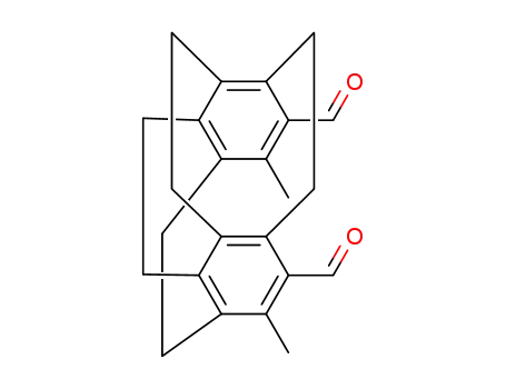 Molecular Structure of 70759-94-3 (4,13-dimethyl-5,14-diformyl<2<sub>4</sub>>(1,2,3,4)cyclophane)