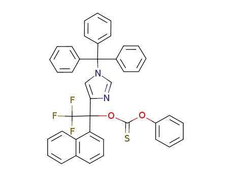 1-naphthalene-2,2,2-trifluoro-1-<4-(1-triphenylmethyl)imidazole>ethyl phenyl thionocarbonate