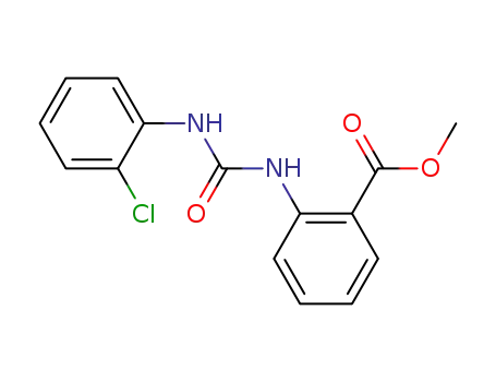 Molecular Structure of 1567-00-6 (methyl 2-{[(2-chlorophenyl)carbamoyl]amino}benzoate)