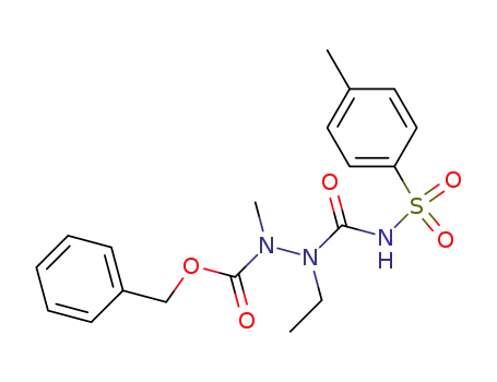 N'-Ethyl-N-methyl-N'-(toluene-4-sulfonylaminocarbonyl)-hydrazinecarboxylic acid benzyl ester