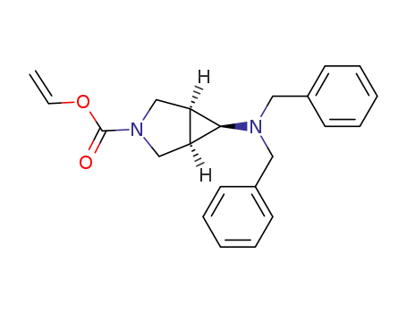 (1R,5S,6R)-6-Dibenzylamino-3-aza-bicyclo[3.1.0]hexane-3-carboxylic acid vinyl ester