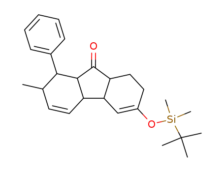 1,2,4a,4b,7,8,8a,9a-octahydro-7-methyl-8-phenyl-3-tert-butyldimethylsilyloxy-9H-fluoren-9-one