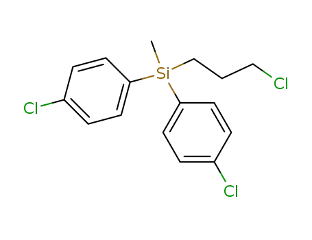 Molecular Structure of 191926-72-4 (Bis-(4-chloro-phenyl)-(3-chloro-propyl)-methyl-silane)