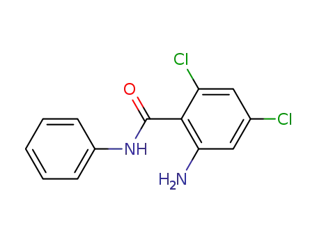 Molecular Structure of 195253-11-3 (2-amino-4,6-dichloro-N-phenyl-benzamide)