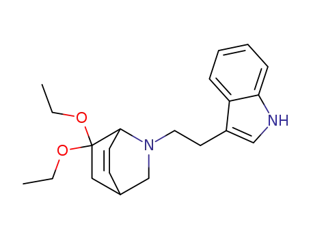 2-tryptophyl-7,7-diethoxyisoquinuclidene
