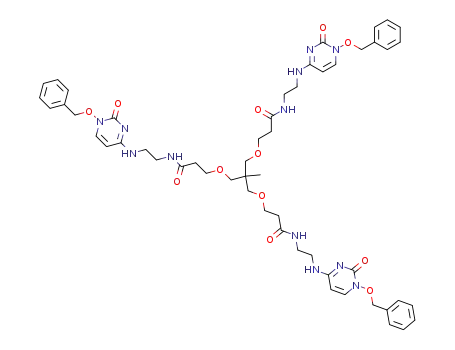 1,1,1-tris<2-<2-(1-benzyloxy-2-oxo-1,2-dihydropyrimidin-4-ylamino)ethylaminocarbonyl>ethoxymethyl>ethane