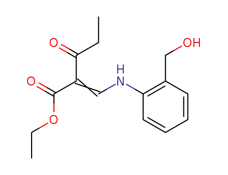Molecular Structure of 164861-21-6 (2-[1-(2-Hydroxymethyl-phenylamino)-meth-(Z)-ylidene]-3-oxo-pentanoic acid ethyl ester)
