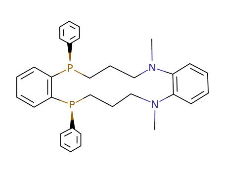 6,13-dimethyl-cis-2,17-diphenyl-2,17-diphospha-6,13-diazatricyclo<16.4.0.0<sup>7,12</sup>>docosa-7(12),8,10,1(18),19,21-hexaene