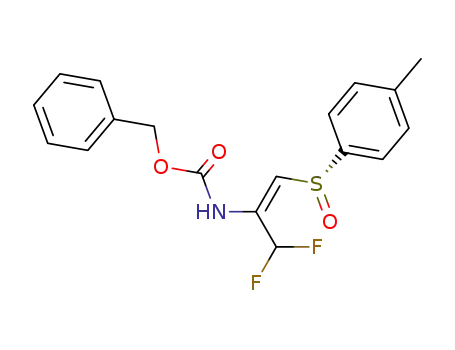 [(E)-1-Difluoromethyl-2-((R)-toluene-4-sulfinyl)-vinyl]-carbamic acid benzyl ester