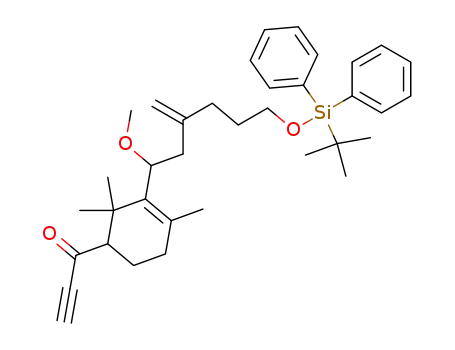 1-{3-[6-(tert-Butyl-diphenyl-silanyloxy)-1-methoxy-3-methylene-hexyl]-2,2,4-trimethyl-cyclohex-3-enyl}-propynone