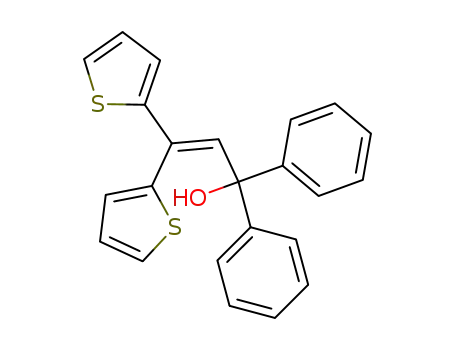 Molecular Structure of 214981-28-9 (1,1-Diphenyl-3,3-di-thiophen-2-yl-prop-2-en-1-ol)
