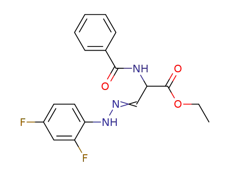 2-Benzoylamino-3-[(2,4-difluoro-phenyl)-hydrazono]-propionic acid ethyl ester