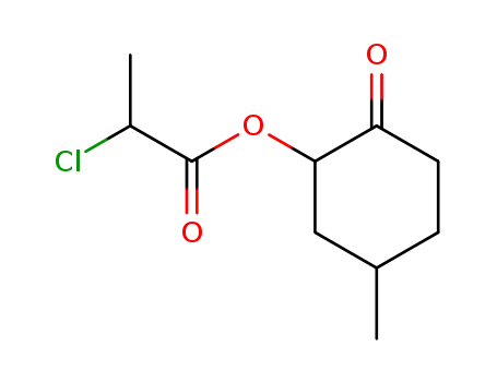 Propanoic acid, 2-chloro-, 5-methyl-2-oxocyclohexyl ester