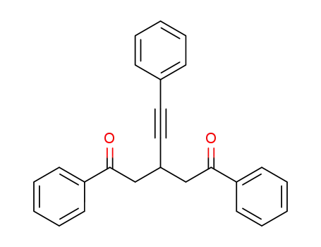 Molecular Structure of 173257-83-5 (1,5-Pentanedione, 1,5-diphenyl-3-(phenylethynyl)-)