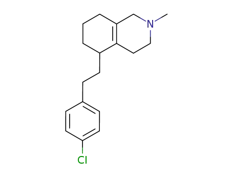 Molecular Structure of 167504-31-6 ((+/-)-5-(4'-chlorophenethyl)-2-methyl-1,2,3,4,5,6,7,8-octahydroisoquinoline)