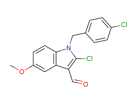 2-chloro-1-(4-chlorobenzyl)-5-methoxyindole-3-carboxaldehyde