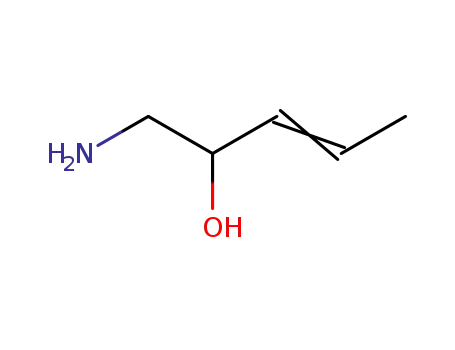 Molecular Structure of 145412-82-4 (3-Penten-2-ol, 1-amino-)