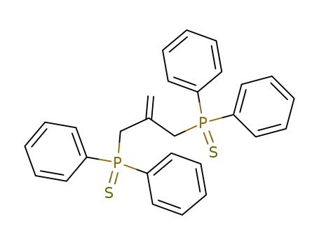 Molecular Structure of 120883-36-5 (Phosphine sulfide, (2-methylene-1,3-propanediyl)bis[diphenyl-)