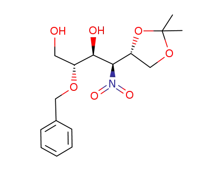 (2R,3S,4S)-2-Benzyloxy-4-((S)-2,2-dimethyl-[1,3]dioxolan-4-yl)-4-nitro-butane-1,3-diol
