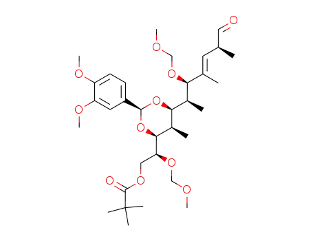 2,2-Dimethyl-propionic acid (S)-2-[(2S,4S,5R,6S)-2-(3,4-dimethoxy-phenyl)-6-((E)-(1S,2R,5S)-2-methoxymethoxy-1,3,5-trimethyl-6-oxo-hex-3-enyl)-5-methyl-[1,3]dioxan-4-yl]-2-methoxymethoxy-ethyl ester