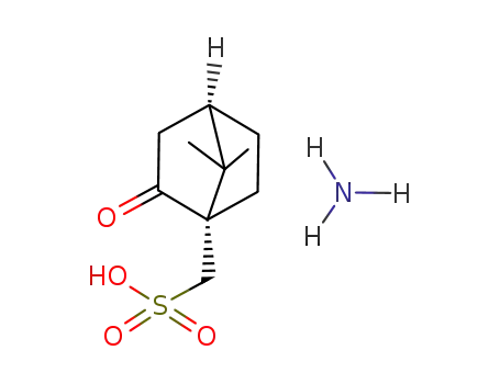 Molecular Structure of 14888-09-6 ((-)-CAMPHOR-10-SULFONIC ACID AMMONIUM SALT)