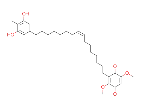 1-(3,6-dimethoxy-1,4-benzoquinon-2-yl)-16-(3,5-dihydroxy-4-methylphenyl)-8-Z-hexadecene