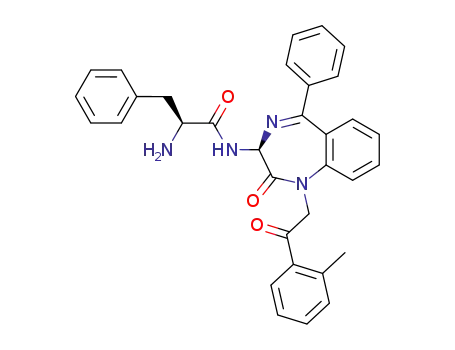 (S)-2-amino-N-<(S)-2,3-dihydro-1-(2-methylphenacyl)-2-oxo-5-phenyl-1H-1,4-benzodiazepin-3-yl>benzenepropanamide