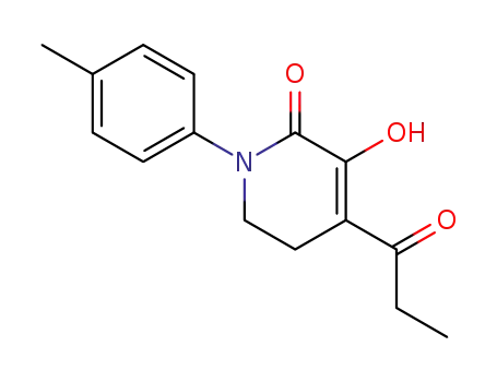 3-hydroxy-2-oxo-4-propionyl-1-(4-methylphenyl)-1,2,5,6-tetrahydropyridine