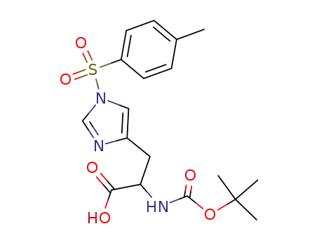 Molecular Structure of 69541-68-0 (N-Boc-N'-tosyl-D-histidine)