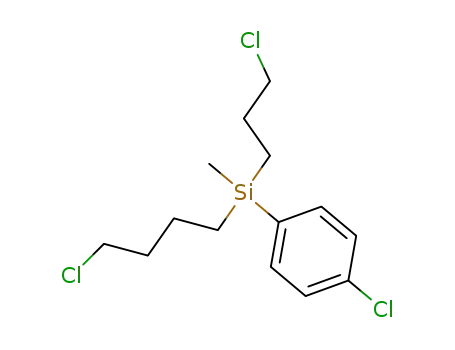 Molecular Structure of 191926-75-7 ((4-chlorobutyl)(4-chlorophenyl)(3-chloropropyl)methylsilane)