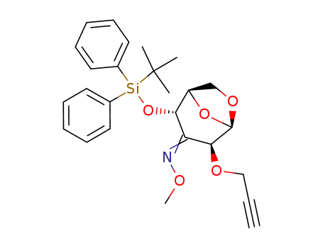 (Z)-1,6-anhydro-4-O-(tert-butyldiphenylsilyl)-3-deoxy-3-methoxyimine-2-O-(prop-2'-inyl)-β-D-arabino-hexopyranose
