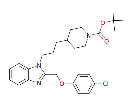 1-Piperidinecarboxylic acid,
4-[3-[2-[(4-chlorophenoxy)methyl]-1H-benzimidazol-1-yl]propyl]-,
1,1-dimethylethyl ester