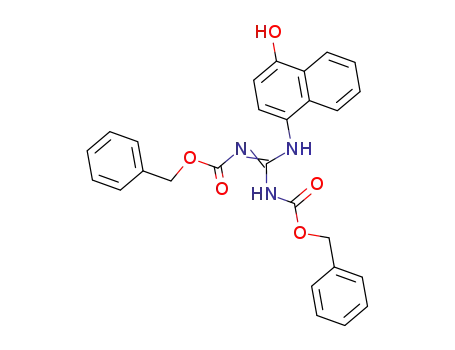 4-<N',N''-bis(benzyloxycarbonyl)guanidino>-1-naphthol