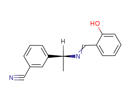 3-((S)-1-{[1-(2-Hydroxy-phenyl)-meth-(E)-ylidene]-amino}-ethyl)-benzonitrile