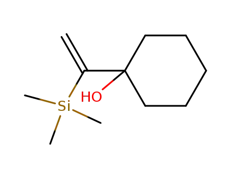 Molecular Structure of 51666-97-8 (Cyclohexanol, 1-[1-(trimethylsilyl)ethenyl]-)