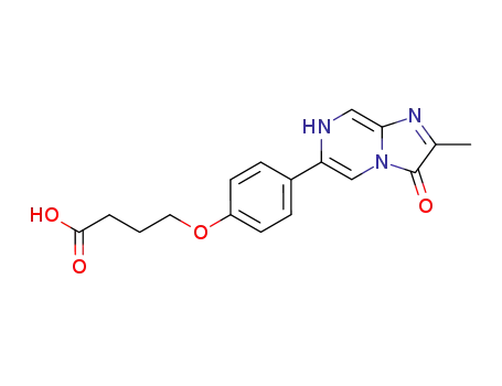 Molecular Structure of 204770-69-4 (4-[4-(2-Methyl-3-oxo-3,7-dihydro-imidazo[1,2-a]pyrazin-6-yl)-phenoxy]-butyric acid)