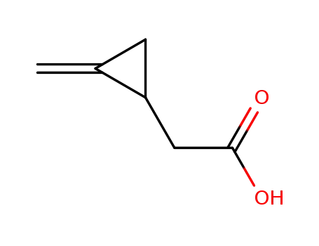 Molecular Structure of 1073-00-3 (2-cyclopropylprop-2-enoic acid)
