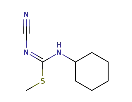 Carbamimidothioic acid, N-cyano-N'-cyclohexyl-, methyl ester