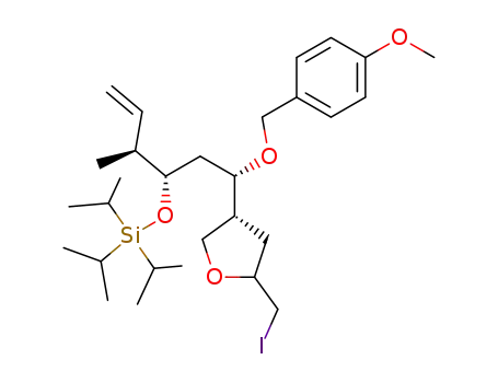 <3S,4S,6S,6(4R)>-6-<2-(iodomethyl)tetrahydrofuran-4-yl>-6-<(4-methoxybenzyl)oxy>-3-methyl-4-<(triisopropylsilyl)oxy>-1-hexene