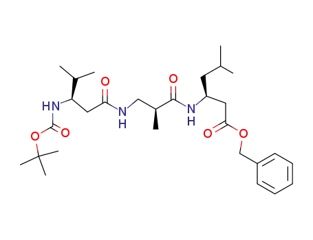 3-Oxa-5,9,13-triazahexadecan-16-oic acid,
2,2,11-trimethyl-6-(1-methylethyl)-14-(2-methylpropyl)-4,8,12-trioxo-,
phenylmethyl ester, (6R,11S,14S)-