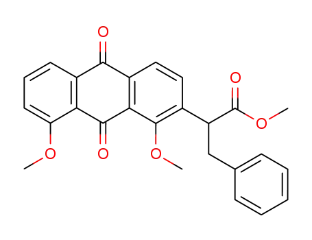 2-(1,8-Dimethoxy-9,10-dioxo-9,10-dihydro-anthracen-2-yl)-3-phenyl-propionic acid methyl ester