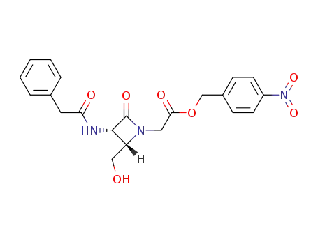 p-nitrobenzyl (2S,3S)-2-hydroxymethyl-4-oxo-3-(phenylacetamido)azetidine-1-acetate