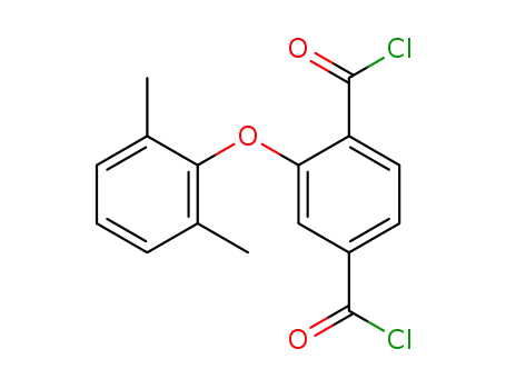 Molecular Structure of 137647-15-5 (1,4-Benzenedicarbonyl dichloride, 2-(2,6-dimethylphenoxy)-)